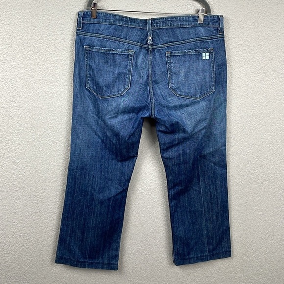 Salt Works Varick Street Low Straight Jeans Medium Wash Whiskered Sz 36x29 - Picture 3 of 10